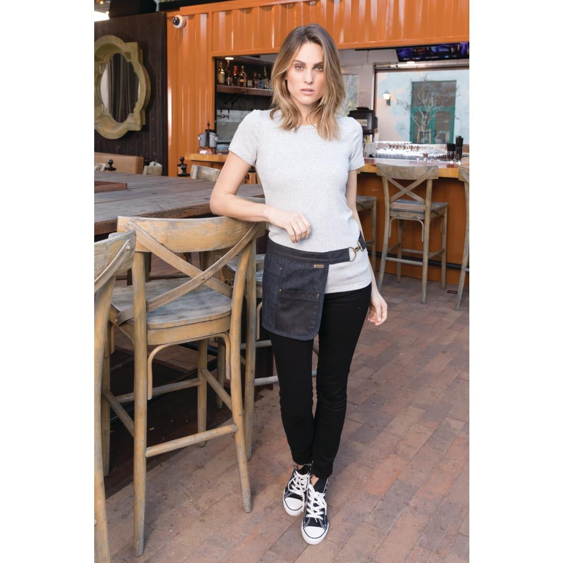 Chef Works Urban Indy Hipster Apron Navy/Black