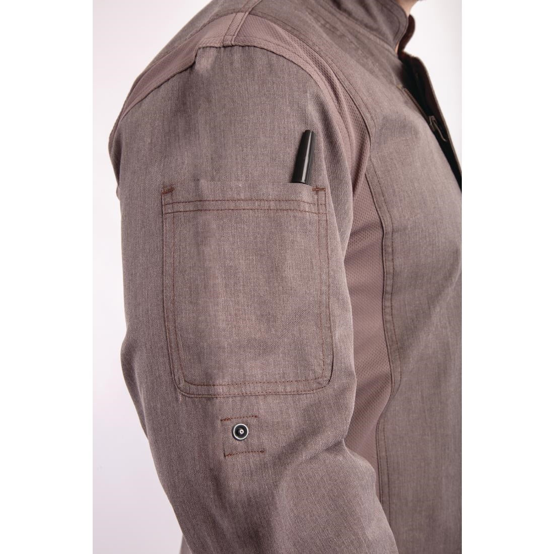Unisex Chef Works Hartford Unisex Chef Jacket Graphite 4XL