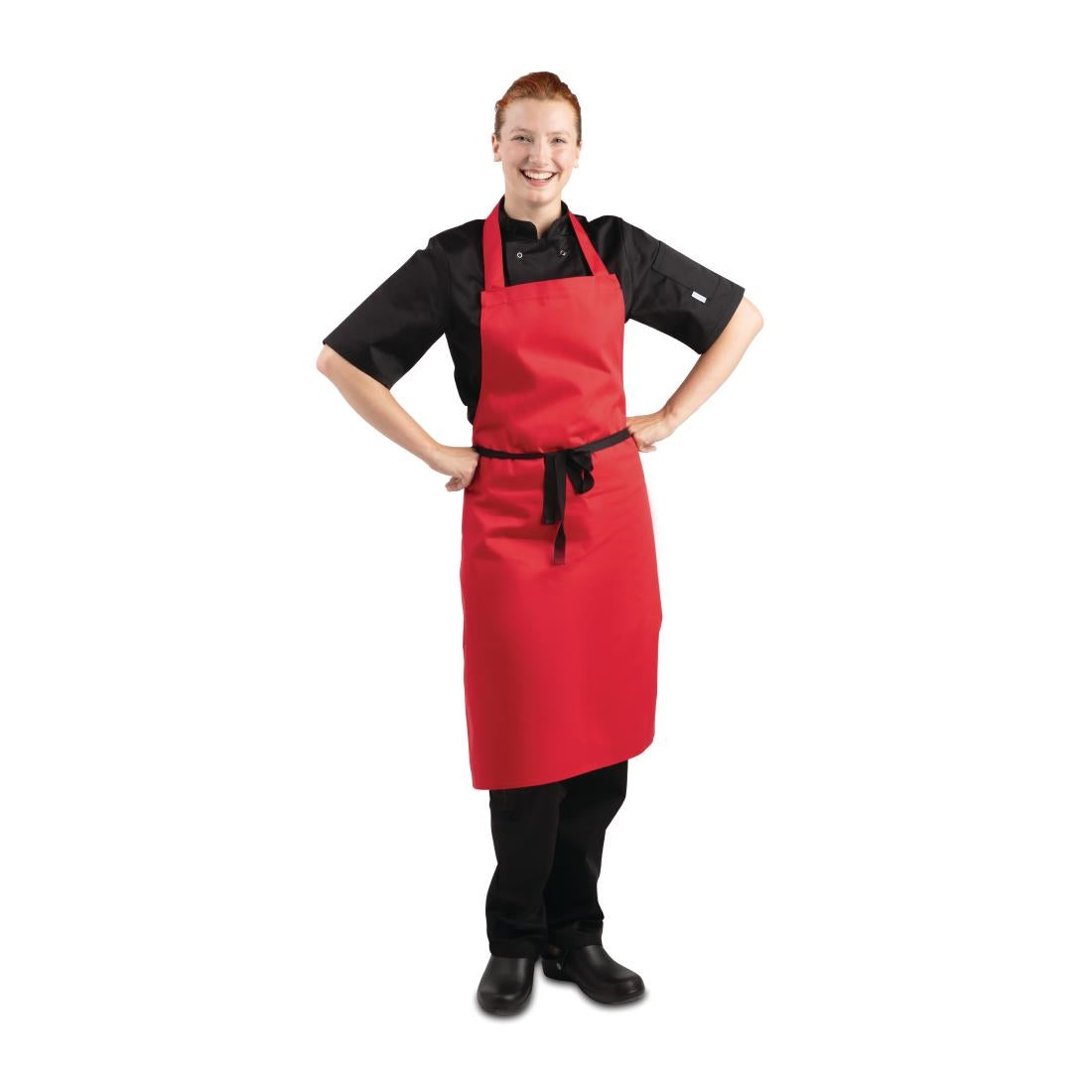 Whites Bib Apron Red
