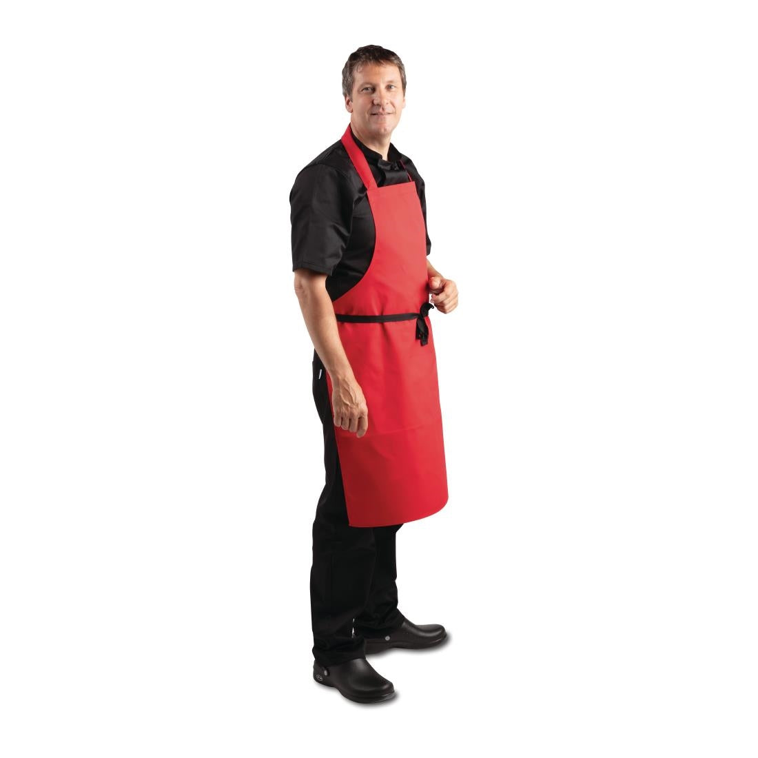 Whites Bib Apron Red