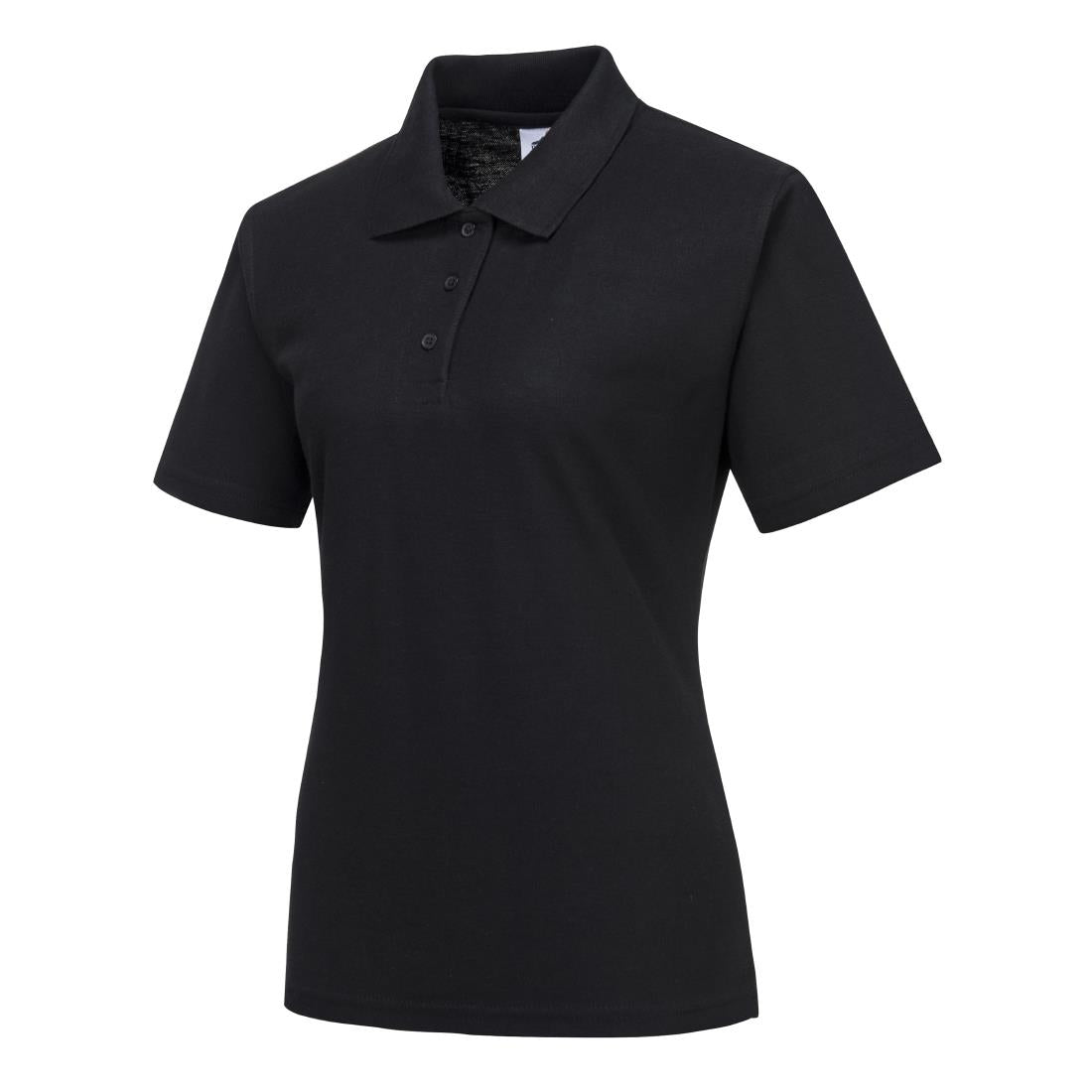 Ladies Polo Shirt Black XL