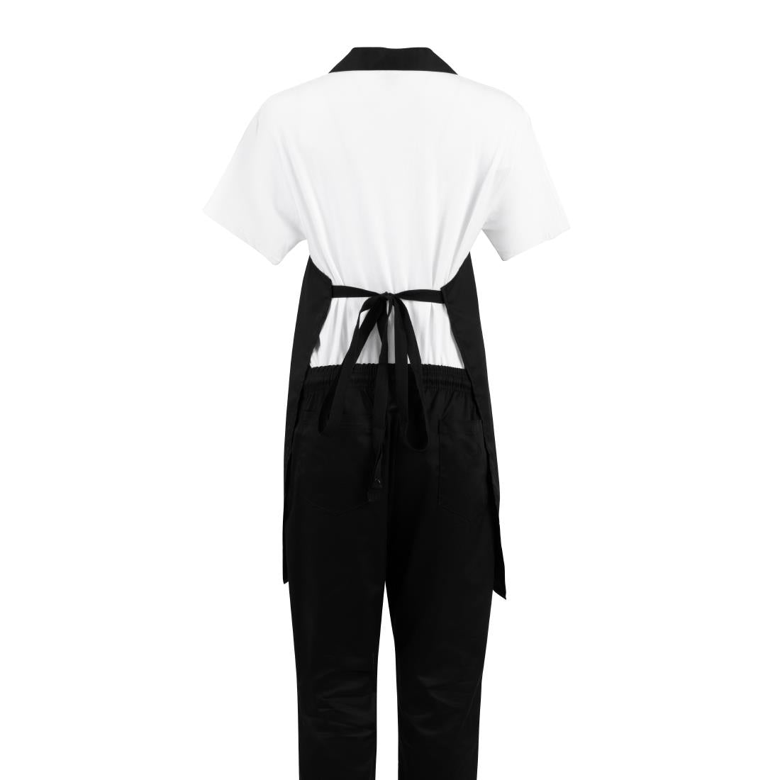 Nisbets Essentials Bib Aprons Black (2 Pack)