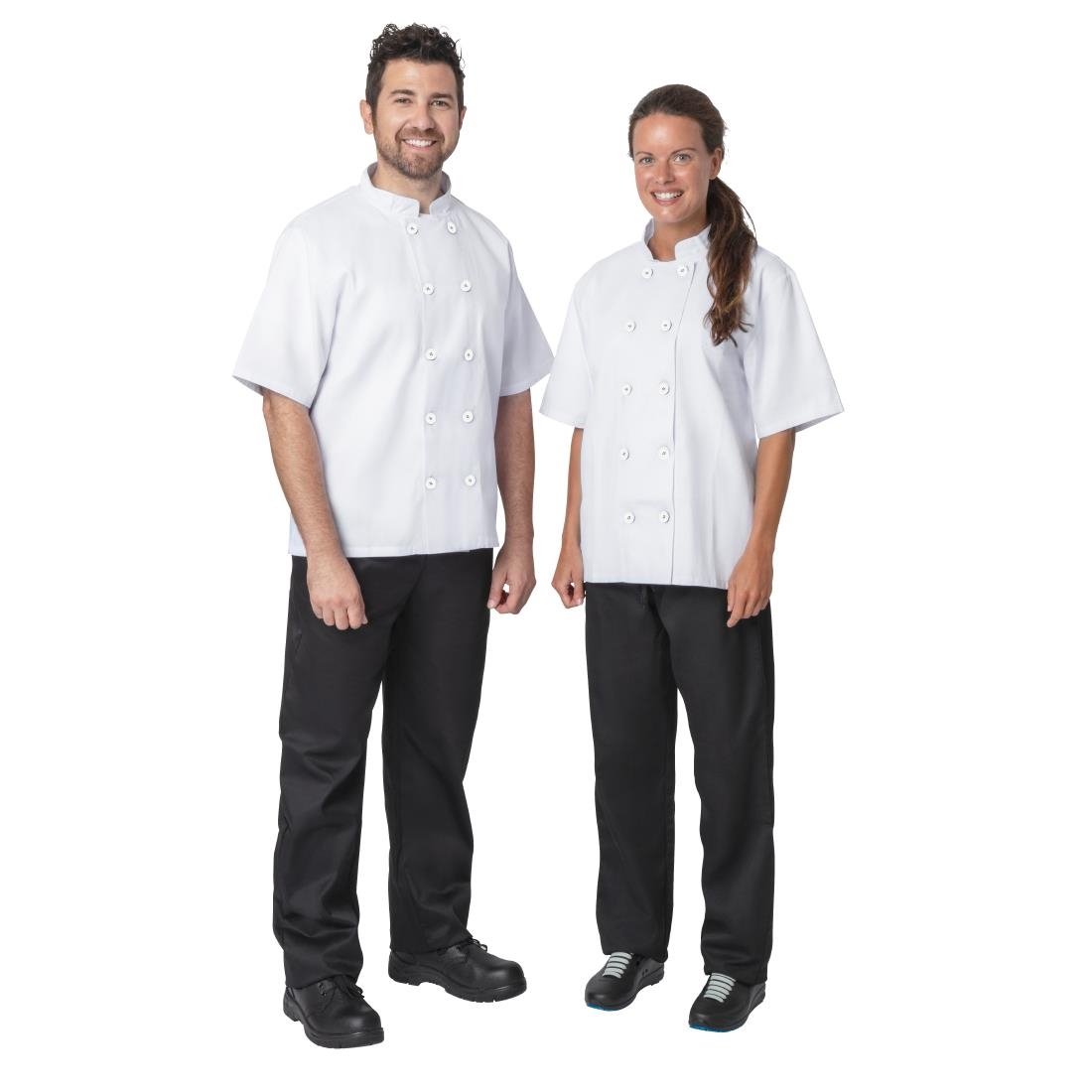 Nisbets Essentials Unisex Chef Jacket White L (2 Pack)
