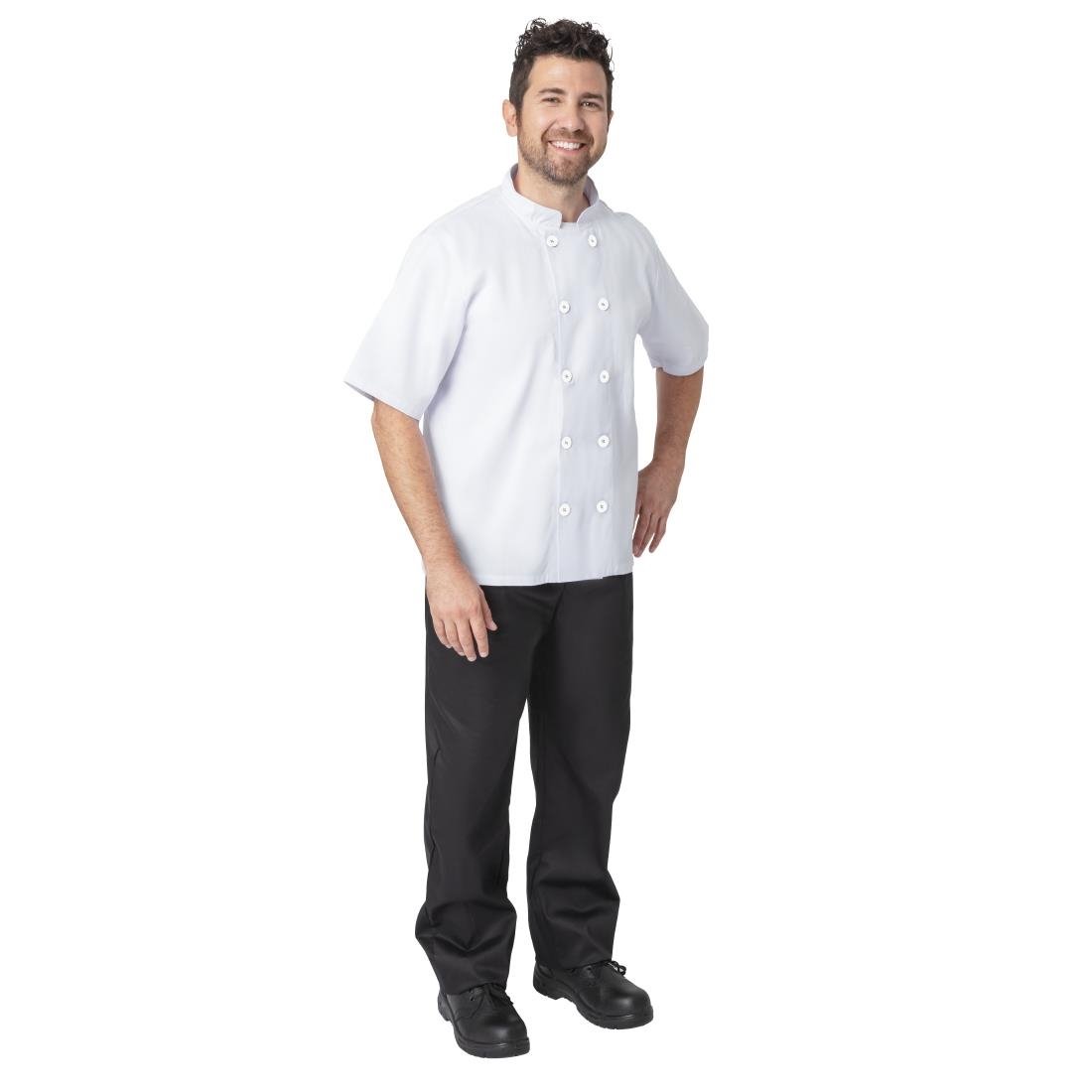 Nisbets Essentials Unisex Chef Jacket White XS (2 Pack)