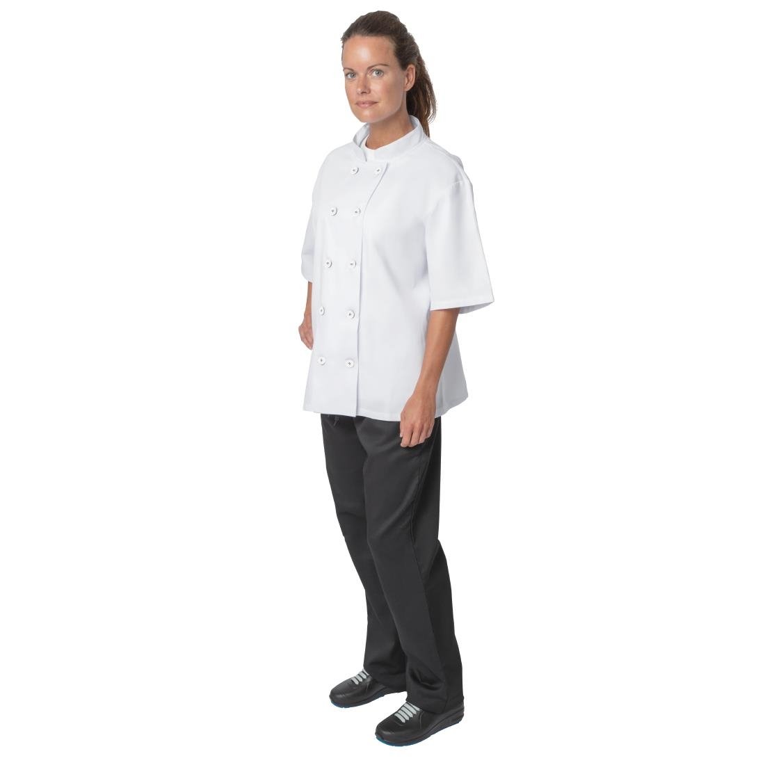 Nisbets Essentials Unisex Chef Jacket White L (2 Pack)