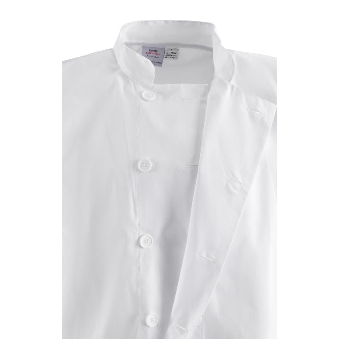 Nisbets Essentials Unisex Chef Jacket White 2XL (2 Pack)