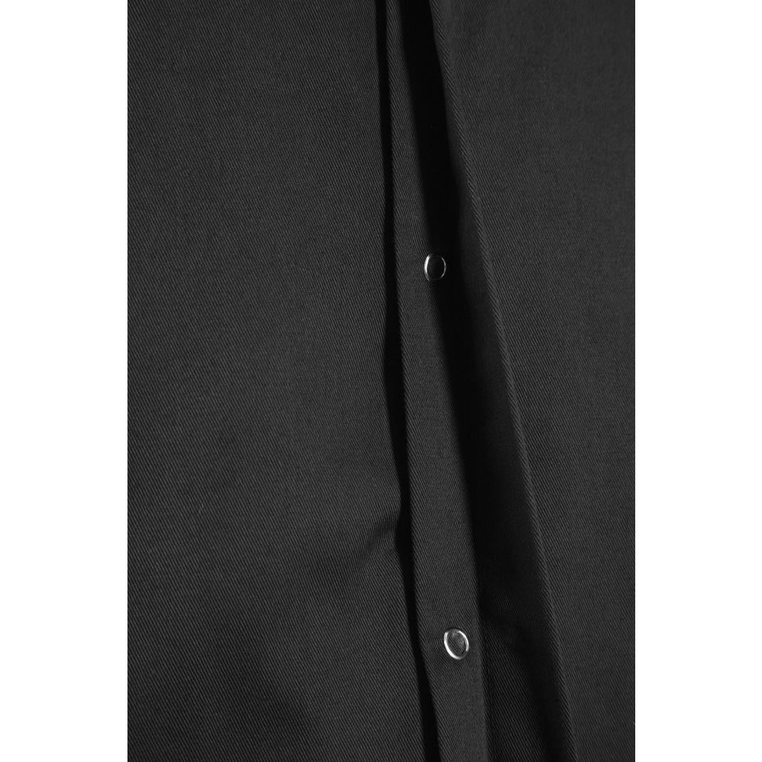Southside Unisex Chef Jacket Band Collar Black M