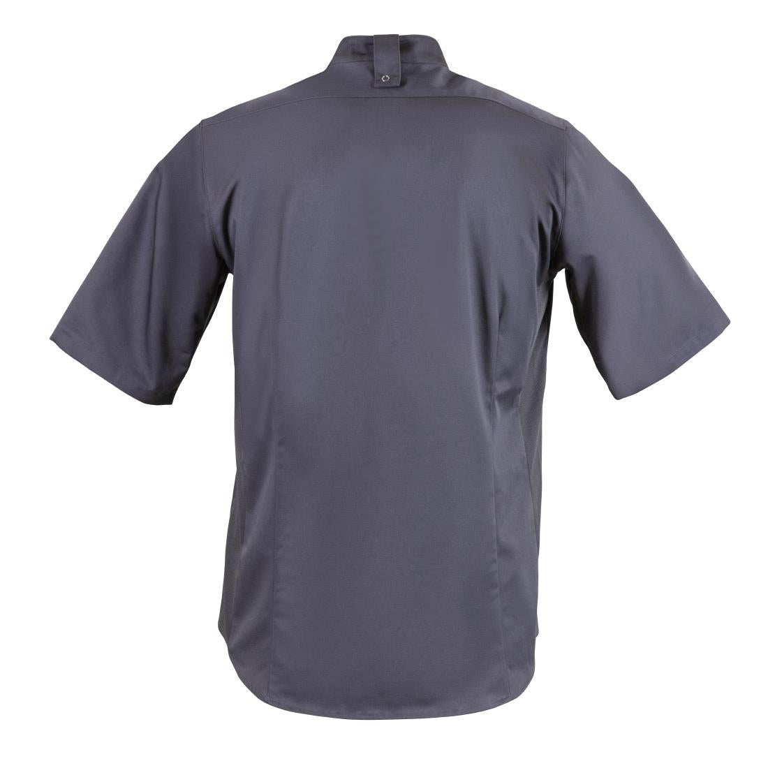 Southside Unisex Chef Jacket Band Collar Charcoal S