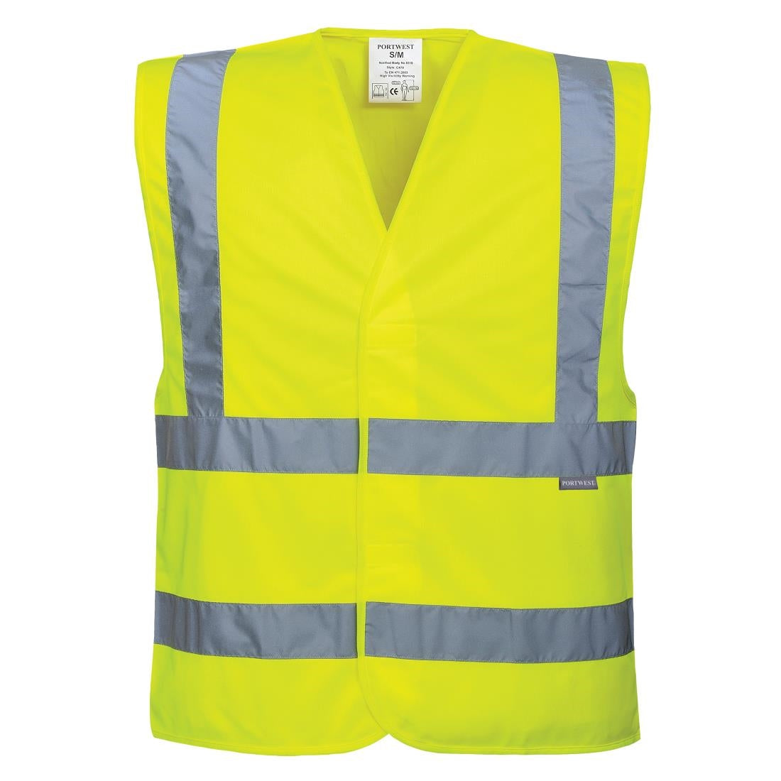 Portwest HiVis Two Band and Brace Vest Size S-M