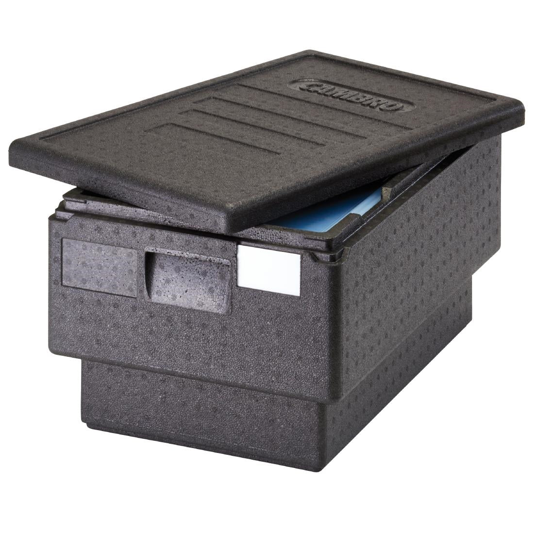 Cambro GoBox Full-Size Top Load 8" Deep Large Handles Black