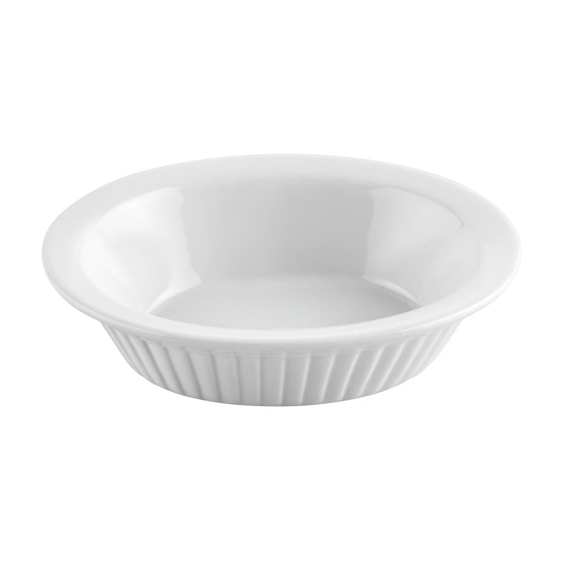 Olympia Whiteware Oval Pie Dishes 170mm (6 Pack)