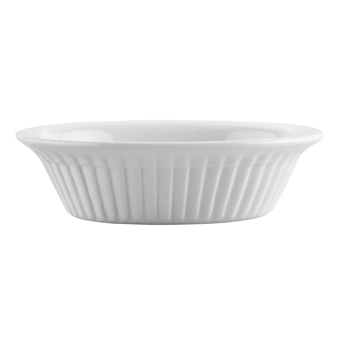 Olympia Whiteware Oval Pie Dishes 170mm (6 Pack)