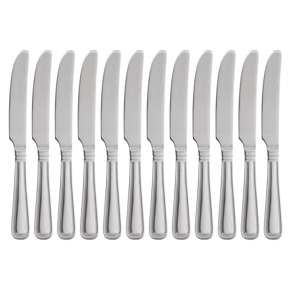 Olympia Bead Solid Handle Table Knife (12 Pack)