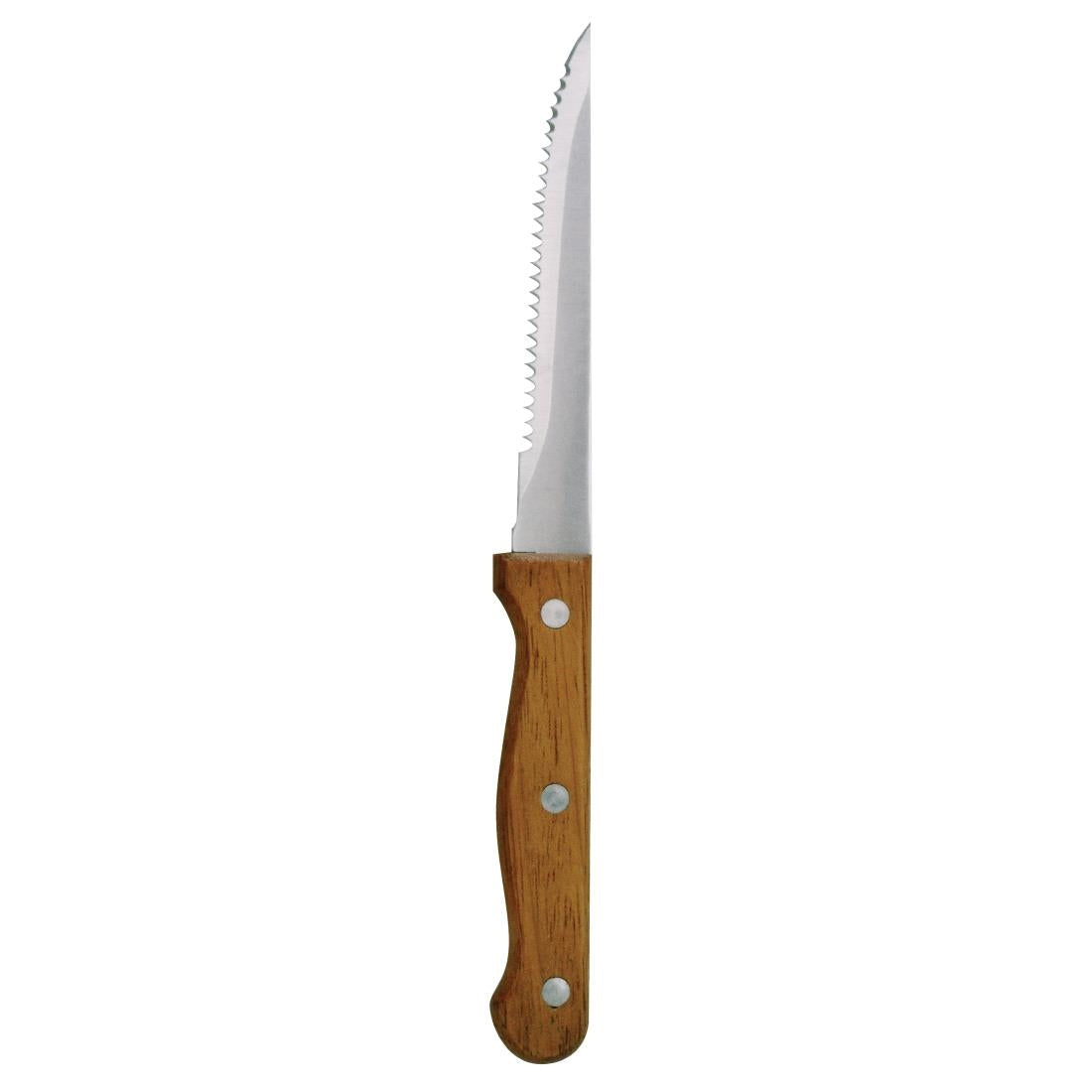 Olympia Steak Knives with Merbau Wood Handles (12 Pack)