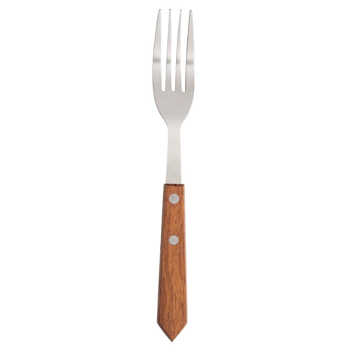 Olympia Steak Forks with Merbau Wood Handles (12 Pack)