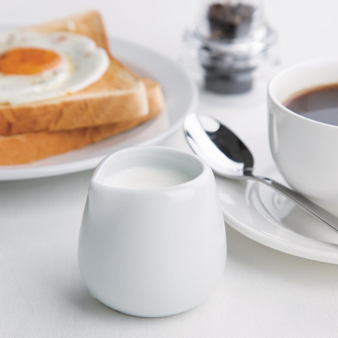 Olympia Whiteware Compact Jugs 85ml (12 Pack)