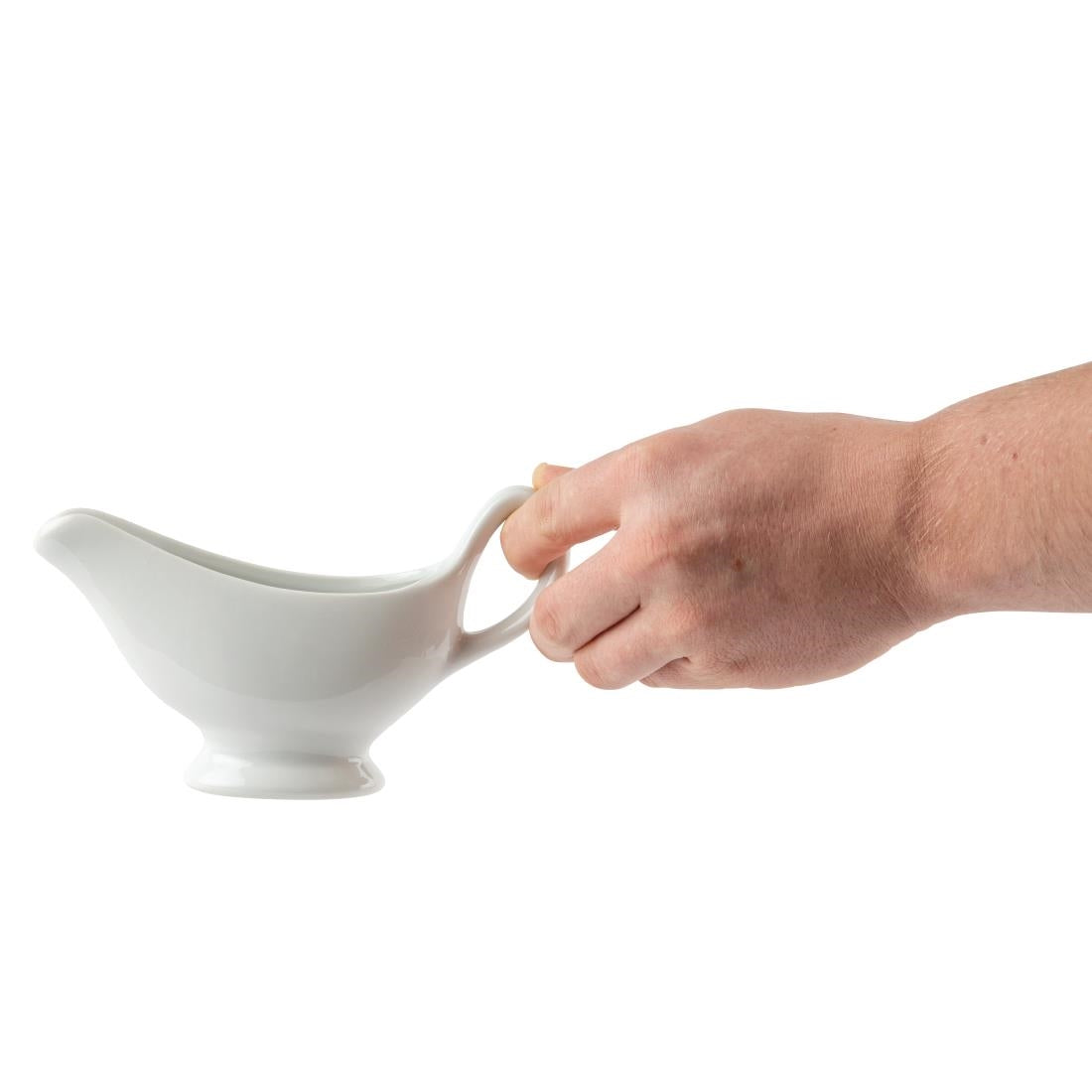 Olympia Whiteware Gravy Boats 180ml (6 Pack)