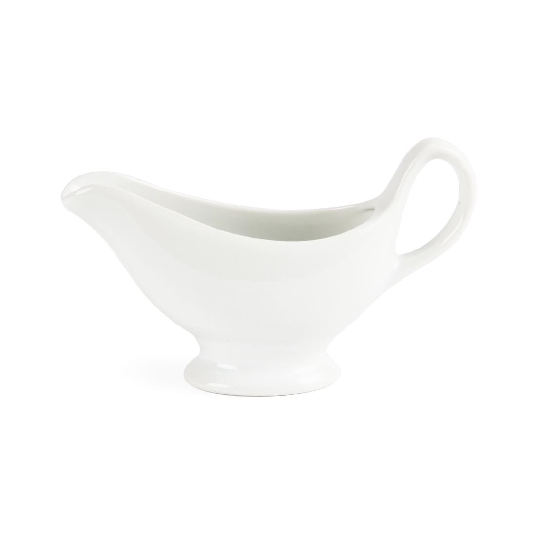 Olympia Whiteware Gravy Boats 180ml (6 Pack)