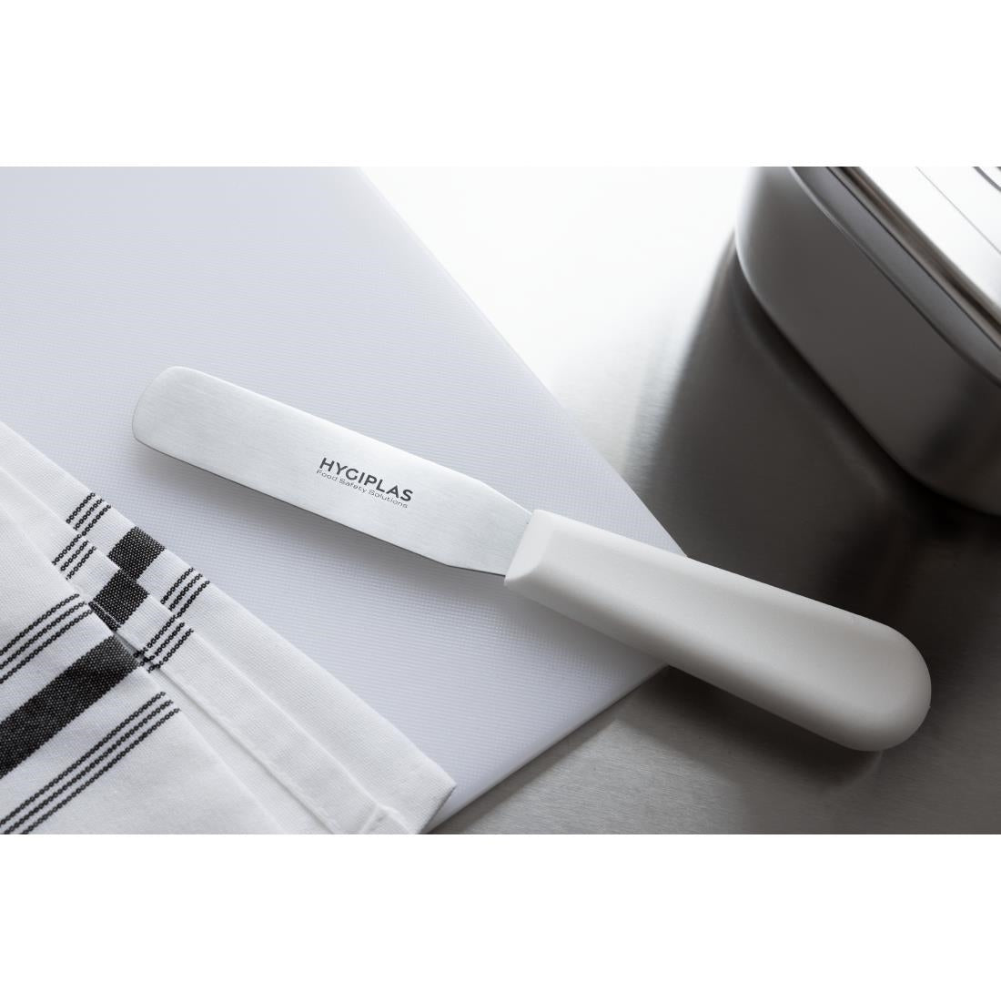 Hygiplas Straight Blade Palette Knife White 10cm
