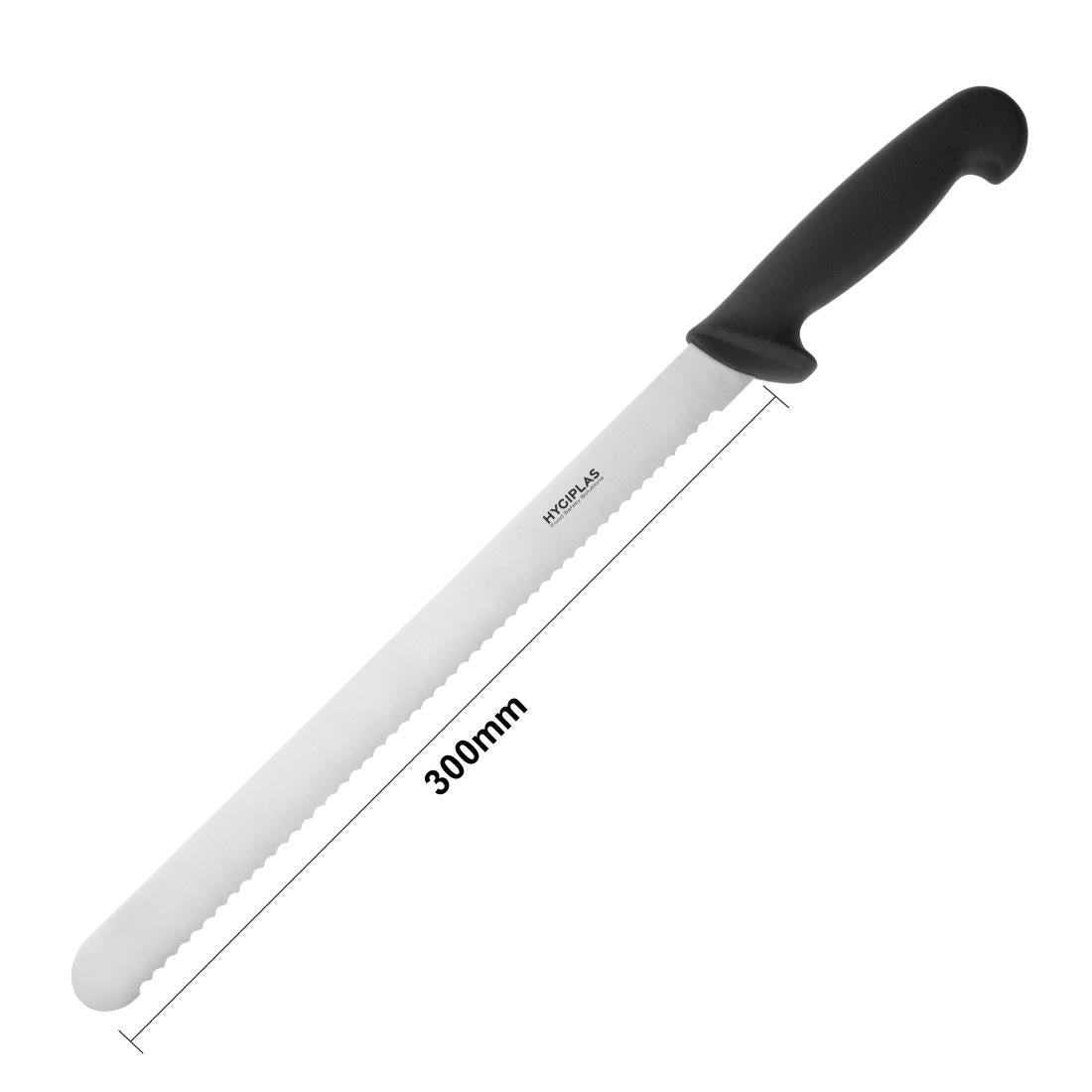 Hygiplas Serrated Slicer Black 30cm