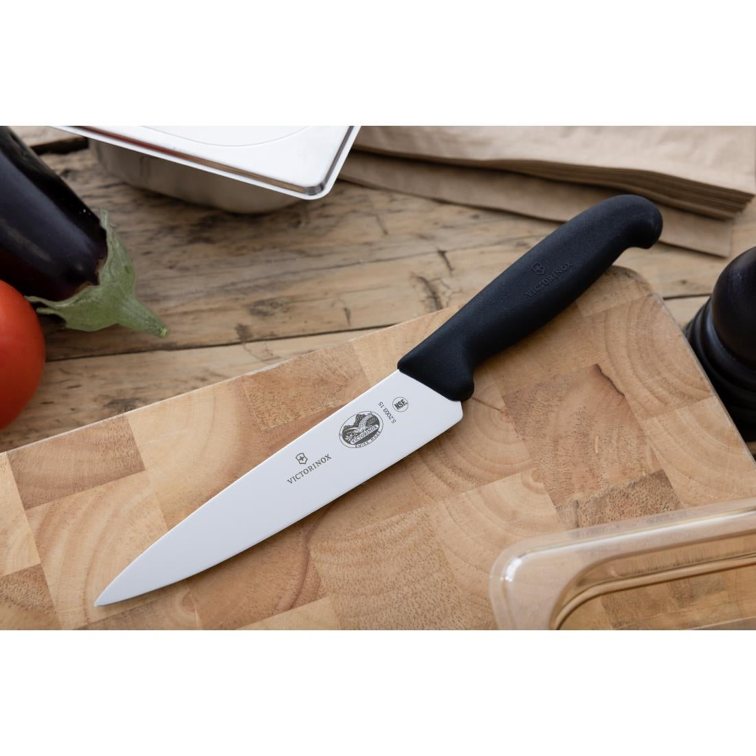 Victorinox Fibrox Chef Knife Black 15.2cm