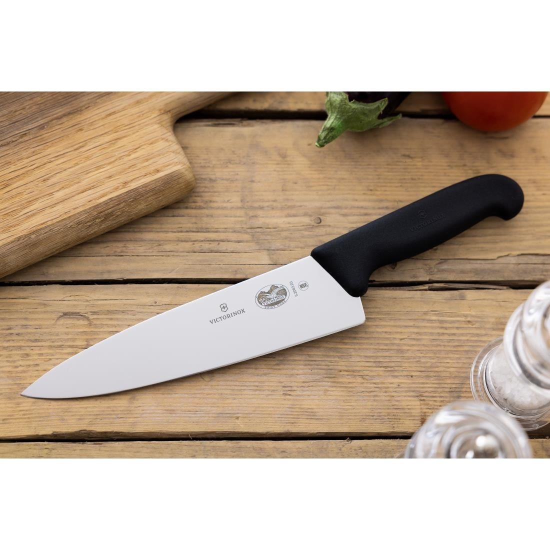 Victorinox Fibrox Extra Broad Carving Knife Black 20.3cm