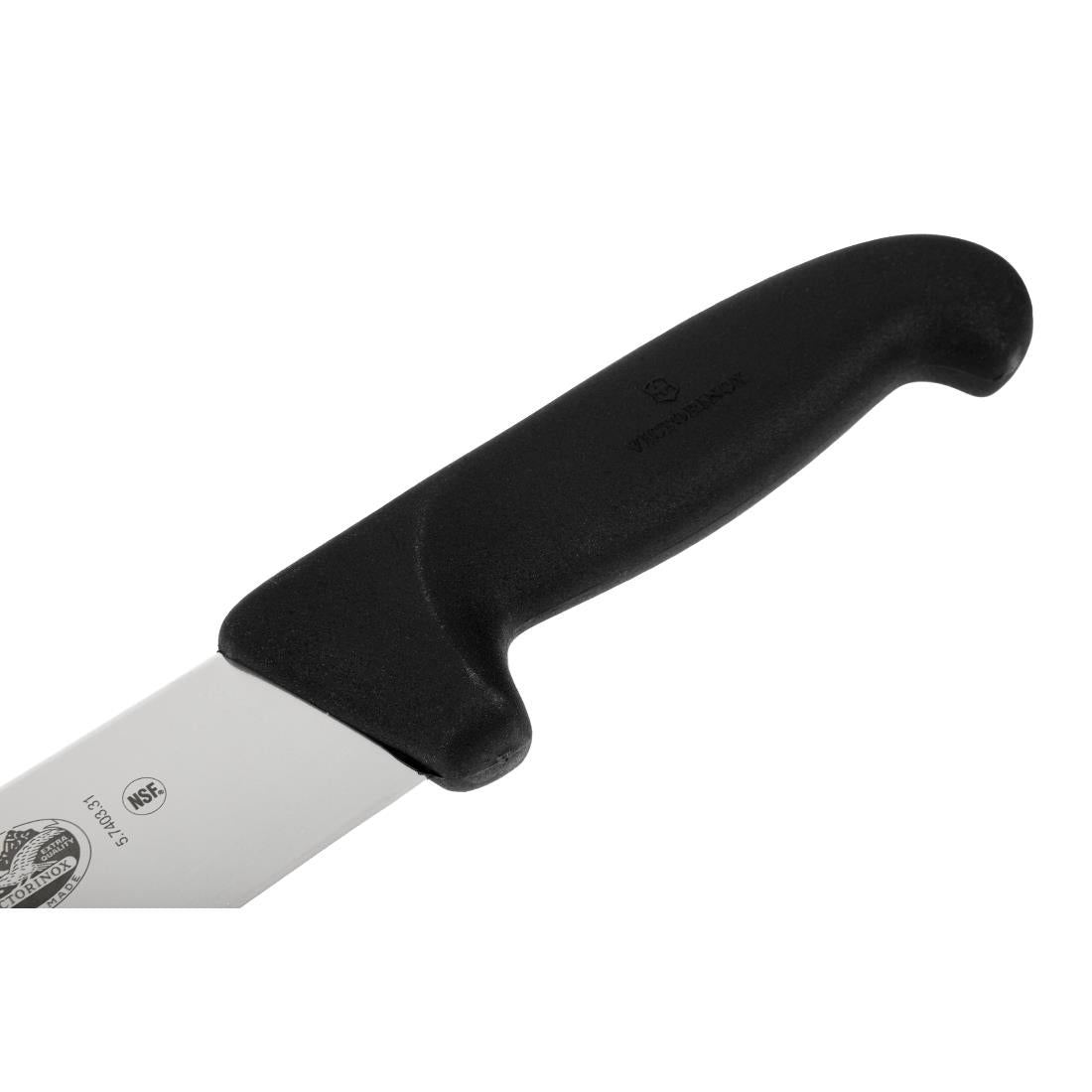 Victorinox Fibrox Butchers Steak Knife Black 30.5cm