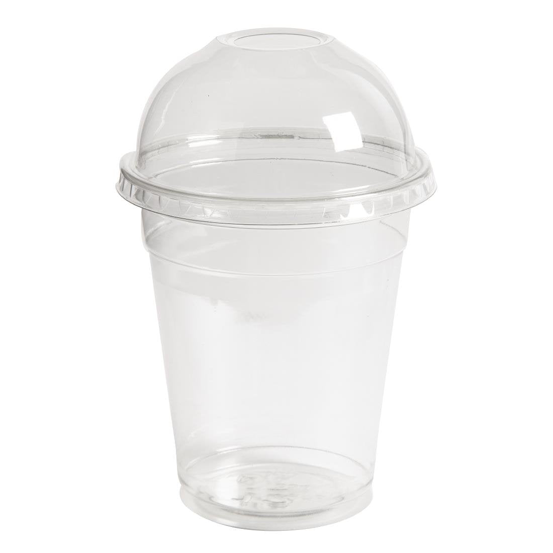 Clear rPET Dome Lid with Hole 95mm (800 Pack)
