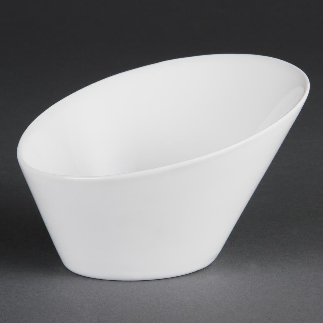 Olympia Whiteware Oval Sloping Bowls 176x200mm (3 Pack)