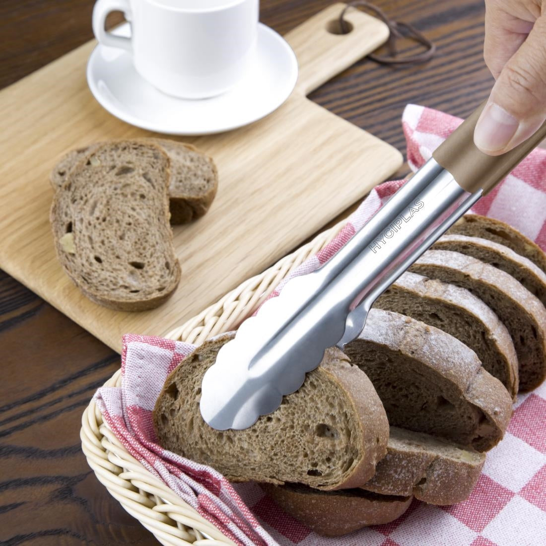 Brown Serving Tongs