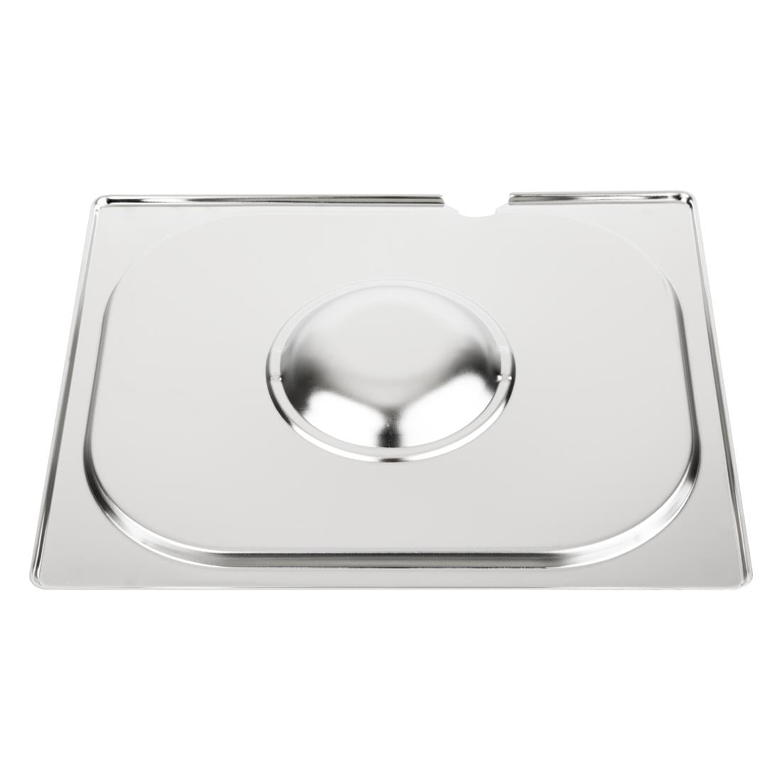 Vogue Stainless Steel 1/2 Gastronorm Notched Lid