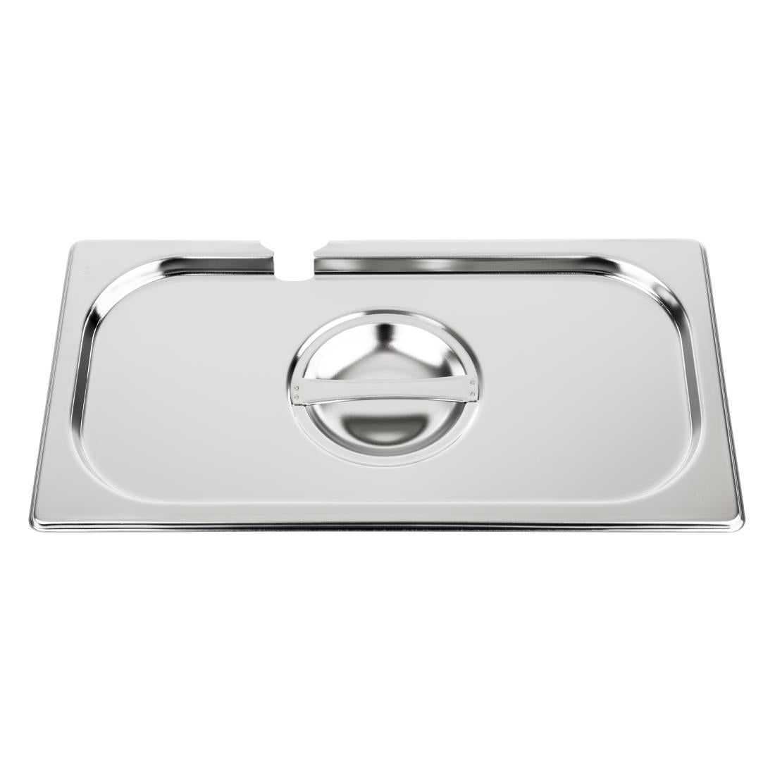 Vogue Stainless Steel 1/3 Gastronorm Notched Lid