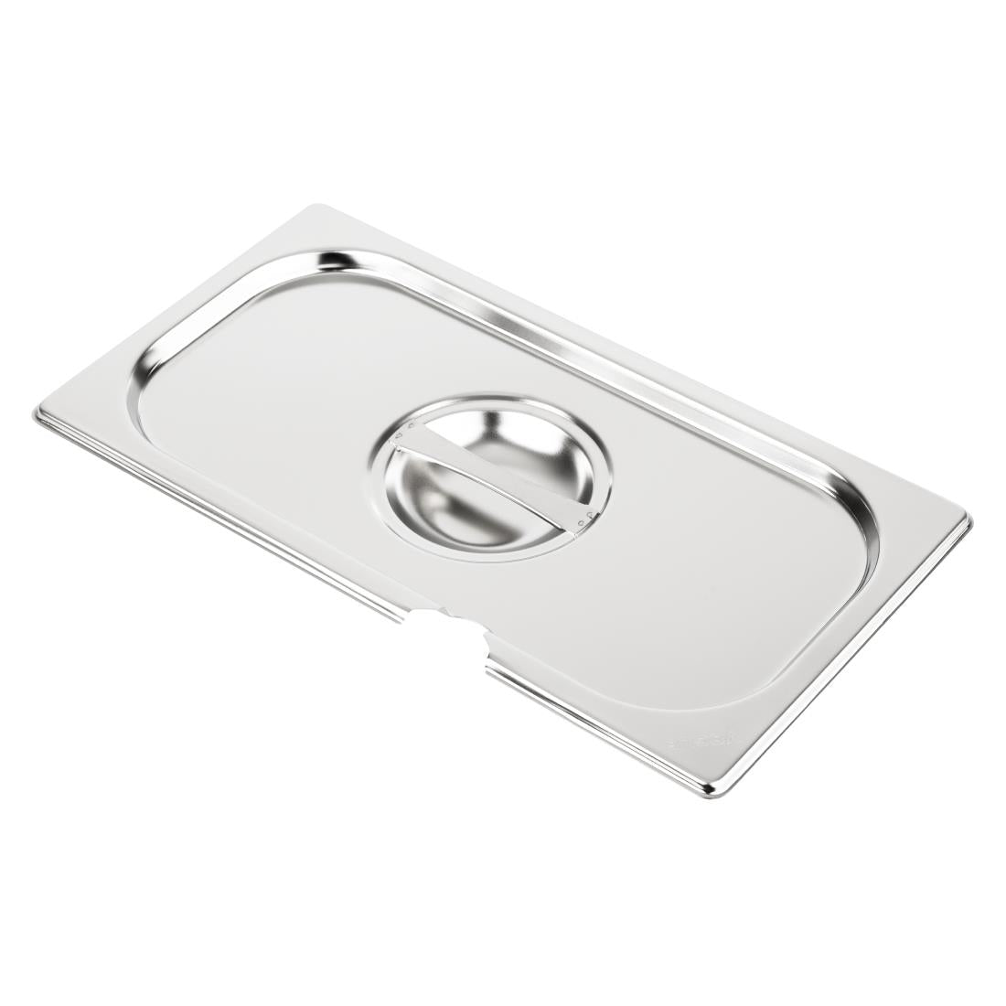 Vogue Stainless Steel 1/3 Gastronorm Notched Lid