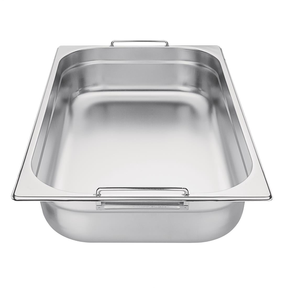 Vogue Stainless Steel 1/1 Gastronorm Tray With Handles 100mm
