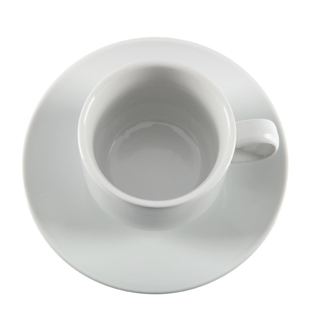 Olympia Whiteware Stacking Tea Cups 200ml (12 Pack)