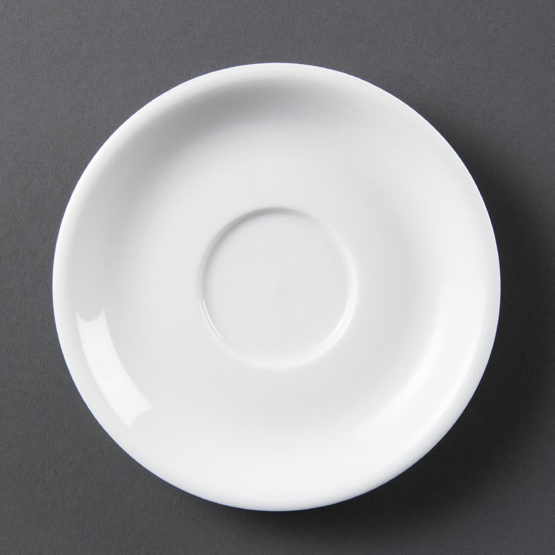 Olympia Whiteware Cappuccino Saucers (12 Pack)