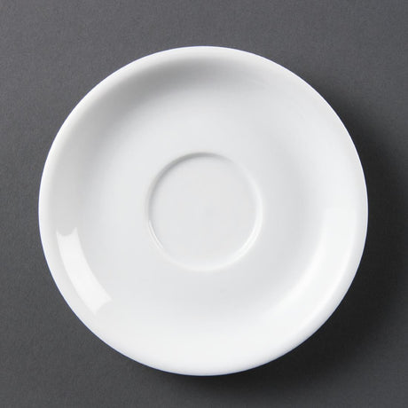 Olympia Whiteware Cappuccino Saucers (12 Pack)