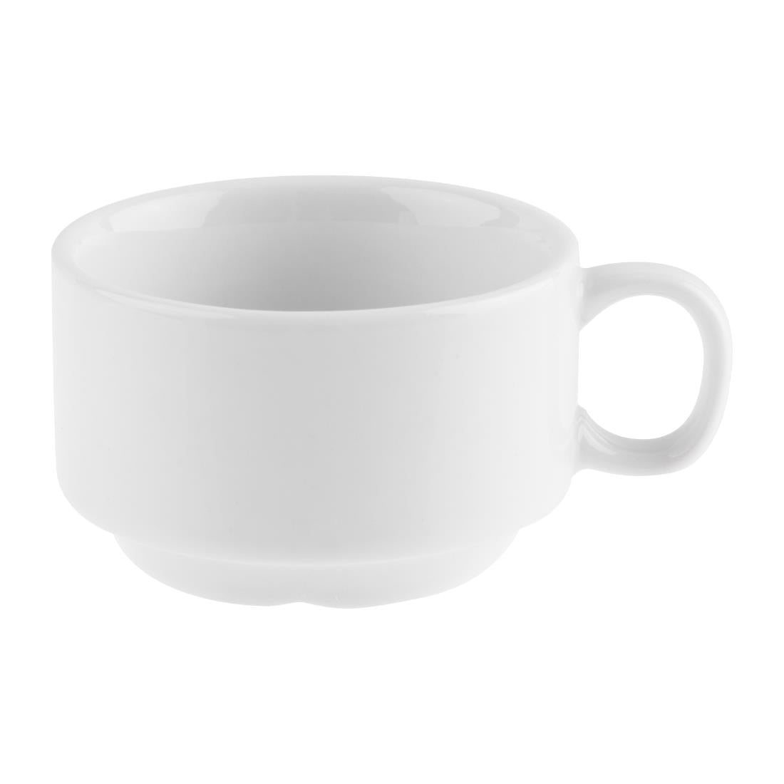 Olympia Whiteware Stacking Espresso Cups 85ml (12 Pack)