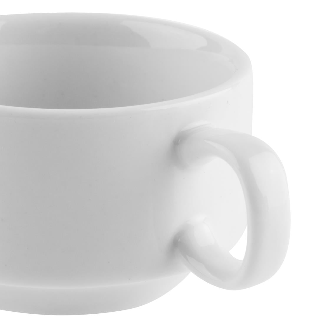 Olympia Whiteware Stacking Espresso Cups 85ml (12 Pack)