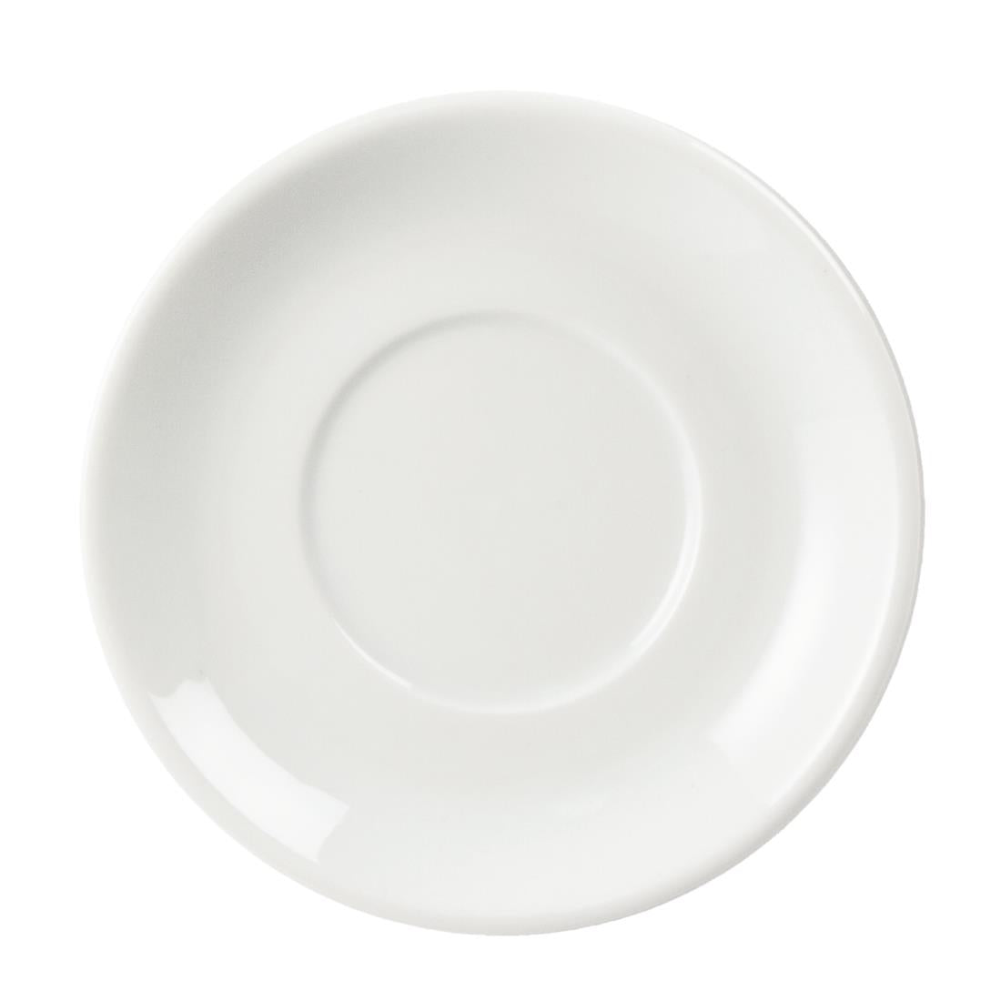 Olympia Whiteware Stacking Espresso Saucers 150mm (12 Pack)