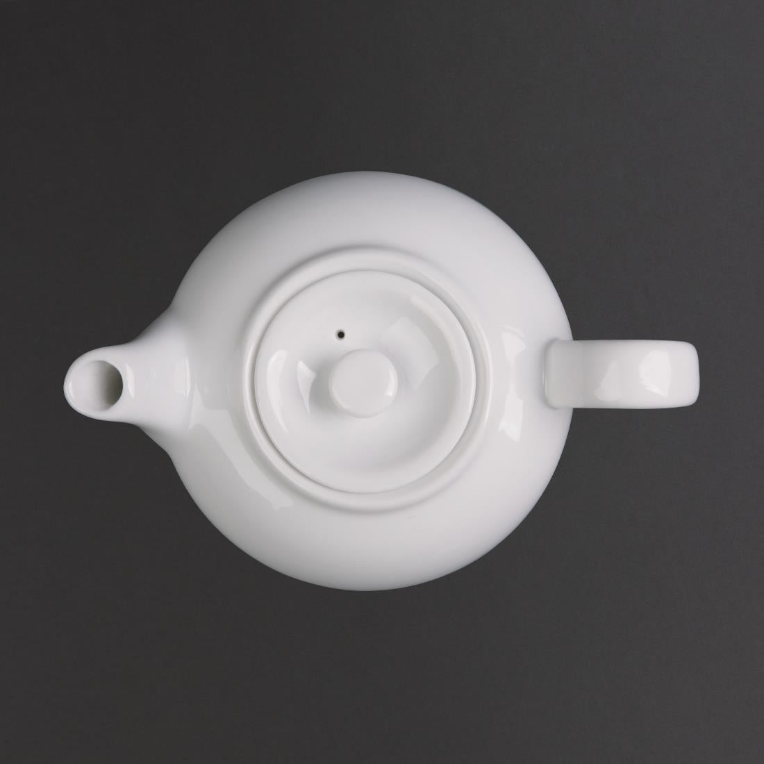 Olympia Whiteware Teapots 426ml (4 Pack)