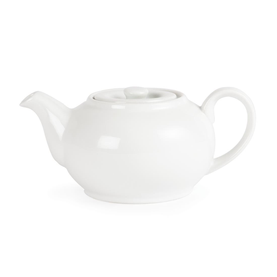 Olympia Whiteware Teapots 426ml (4 Pack)