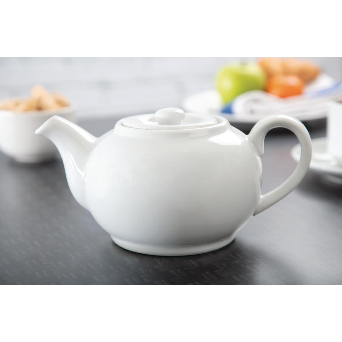 Olympia Whiteware Teapots 876ml (4 Pack)
