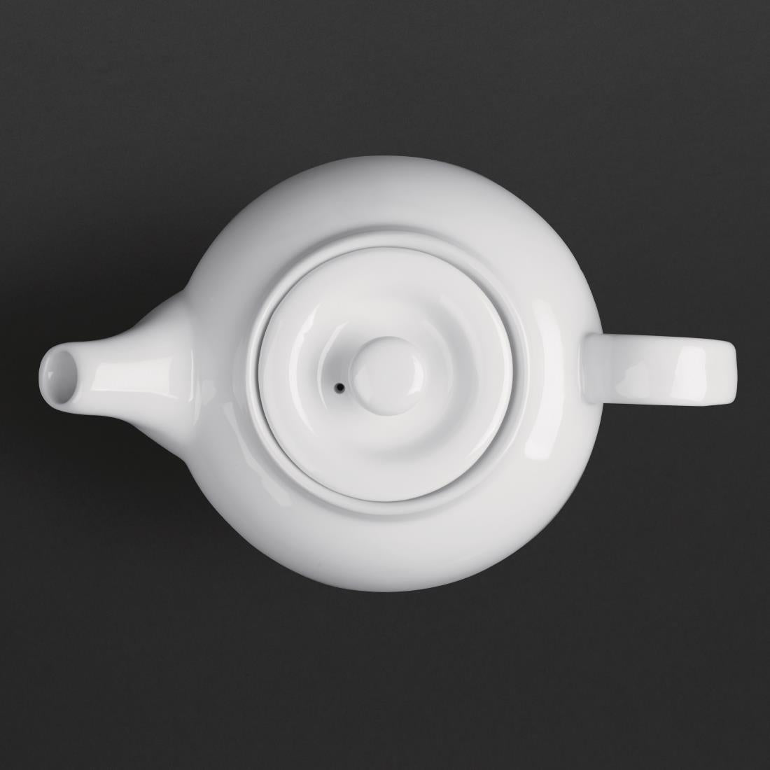 Olympia Whiteware Teapots 876ml (4 Pack)