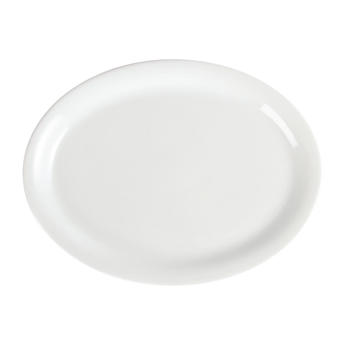 Olympia Whiteware Oval Platters 295mm (6 Pack)