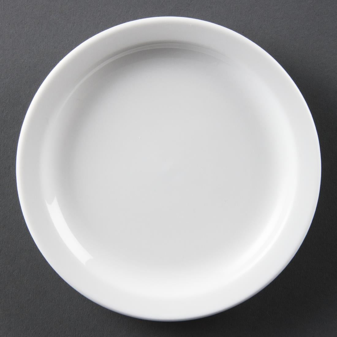 Olympia Whiteware Narrow Rimmed Plates 150mm (12 Pack)