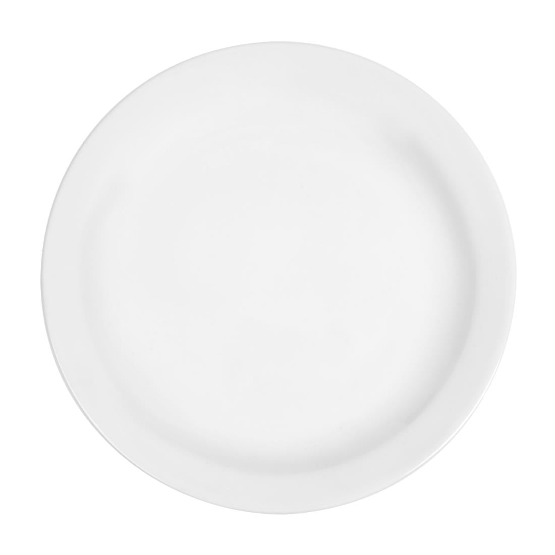 Olympia Whiteware Narrow Rimmed Plates 202mm (12 Pack)