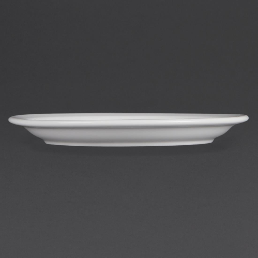 Olympia Whiteware Narrow Rimmed Plates 230mm (12 Pack)
