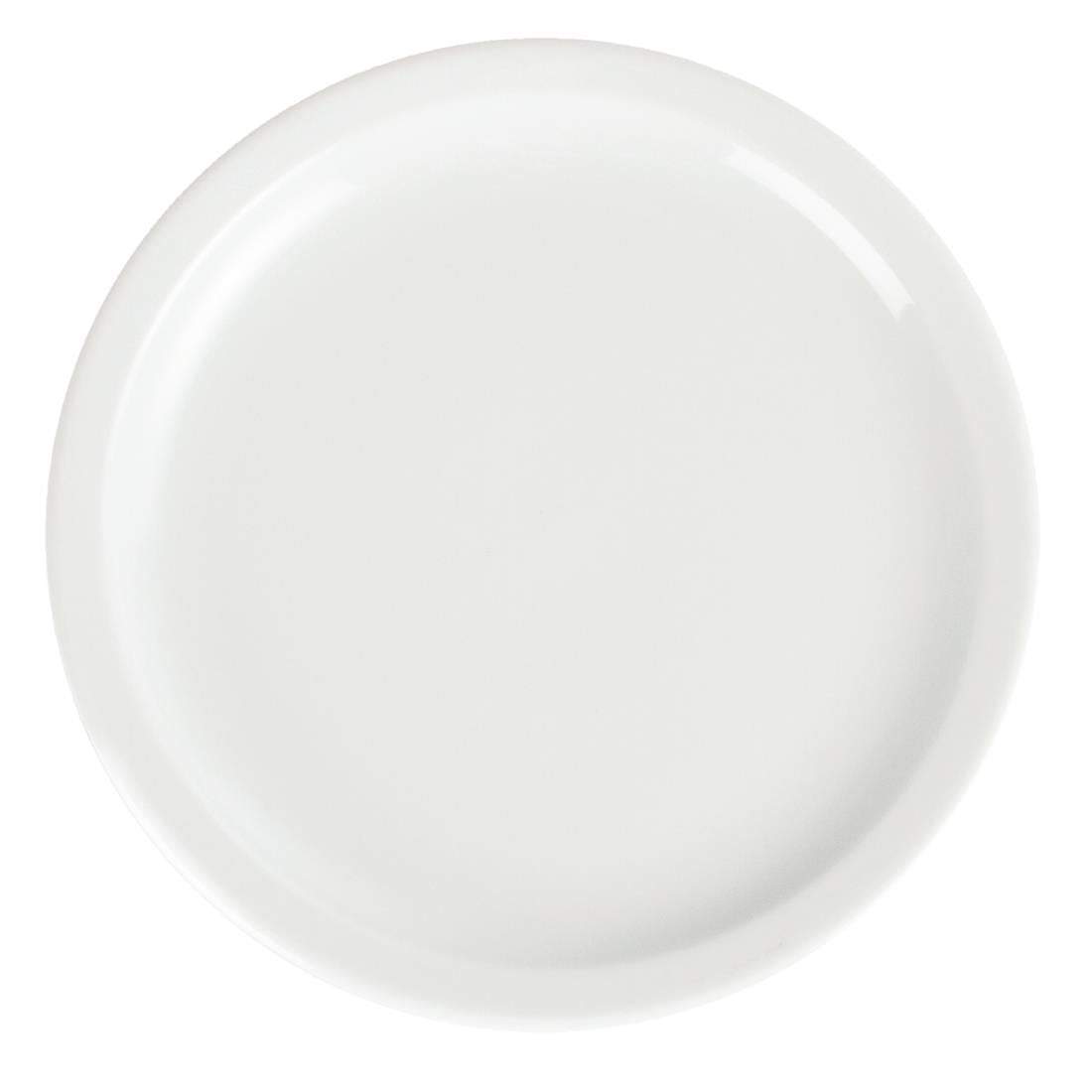 Olympia Whiteware Narrow Rimmed Plates 230mm (12 Pack)