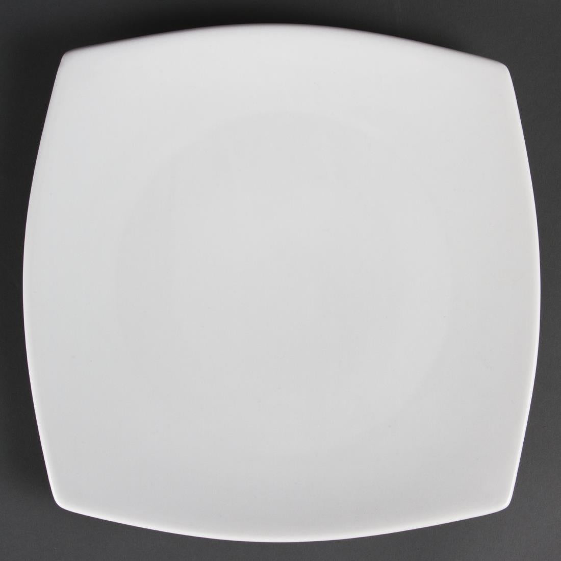 Olympia Whiteware Rounded Square Plates 270mm (6 Pack)